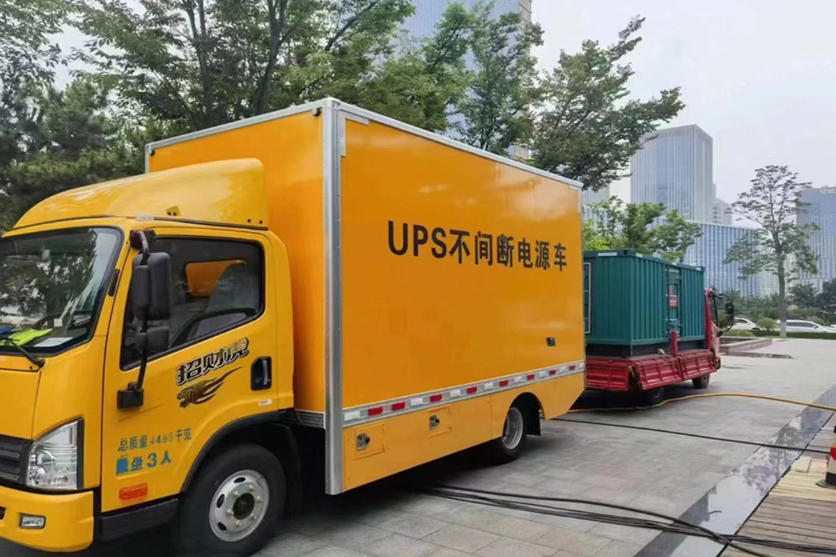 临漳发电机租赁施工现场